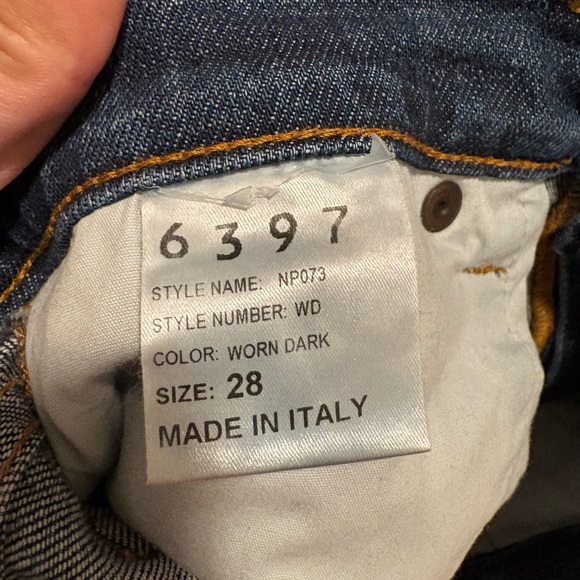 6397 495 Straight leg Jeans in Worn Dark - Picture 5 of 5